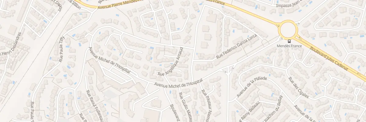 Plan du 20 Rue Angélique Arnaud à Béziers