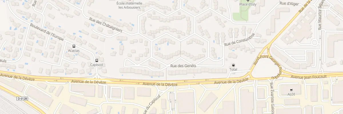 Plan du 24 Rue du Thym à Béziers
