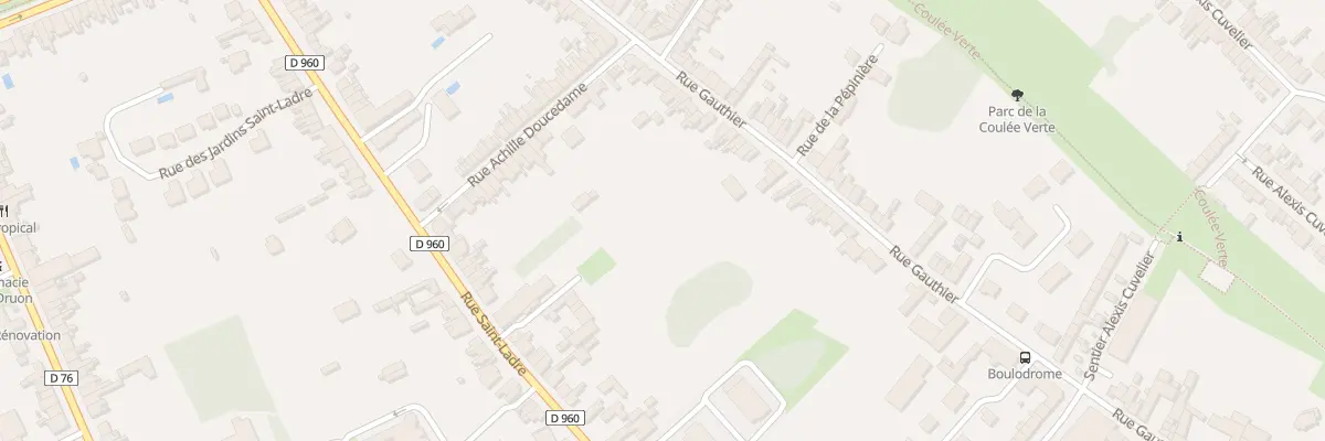 Plan du 46 Rue Gauthier à Cambrai