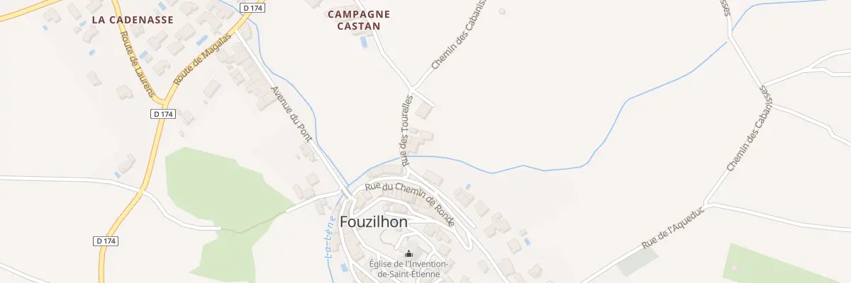 Plan du 5016 Che des Tourelles à Fouzilhon