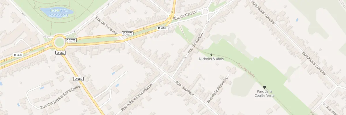 Plan du 21 Rue Gauthier à Cambrai