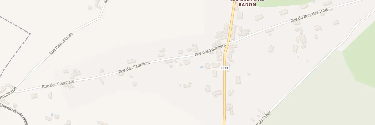 Plan du 1 Rue des Peupliers à Luthenay-Uxeloup