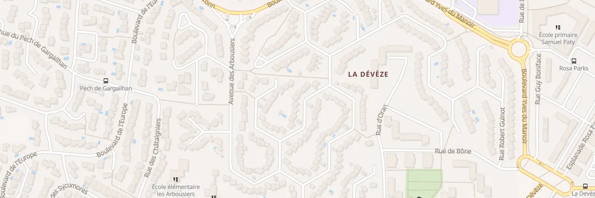 Plan du 9042 Rue des Micocouliers à Béziers