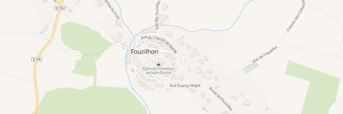 Plan du 5074 Le Village à Fouzilhon