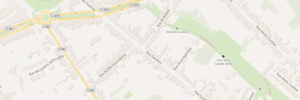 Plan du 31 Rue Gauthier à Cambrai