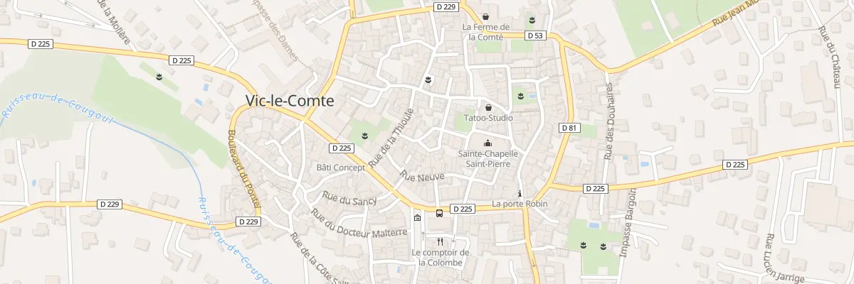 Plan du 28 Rue de la Sainte-Chapelle à Vic-le-Comte
