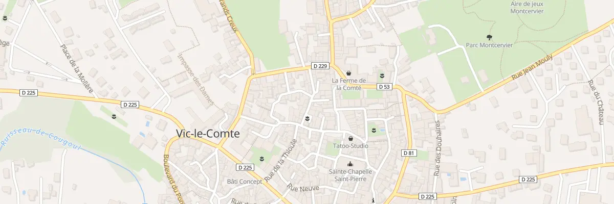 Plan du 33 Rue Saint Pierre à Vic-le-Comte