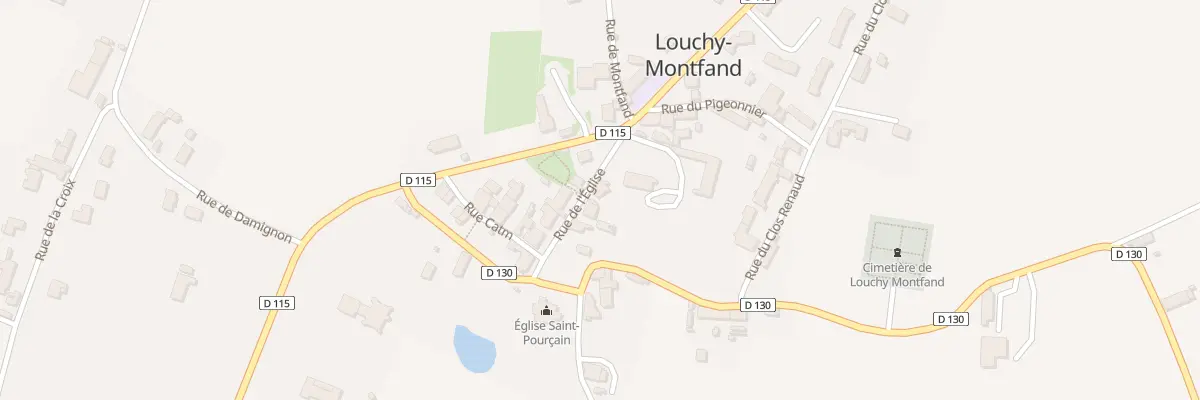 Plan du 6 Rue de l’Eglise à Louchy-Montfand