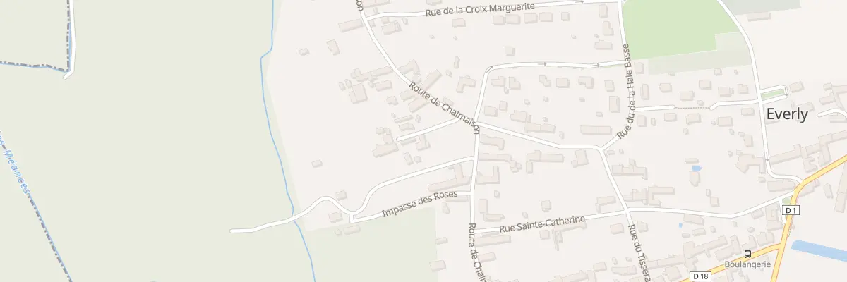 Plan du 8 Rue de Chalmaison à Everly