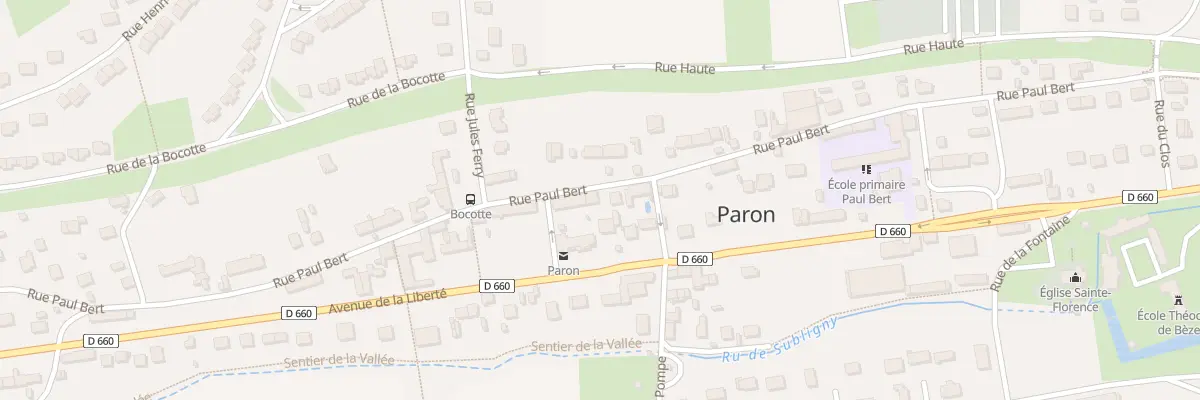 Plan du 85 Rue Paul Bert à Paron