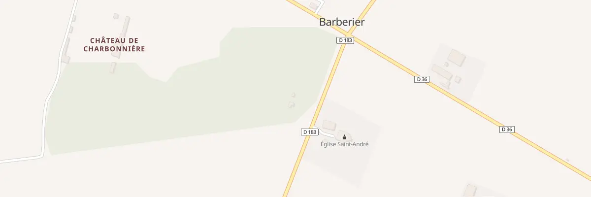 Plan du 5010 Charbonnieres à Barberier