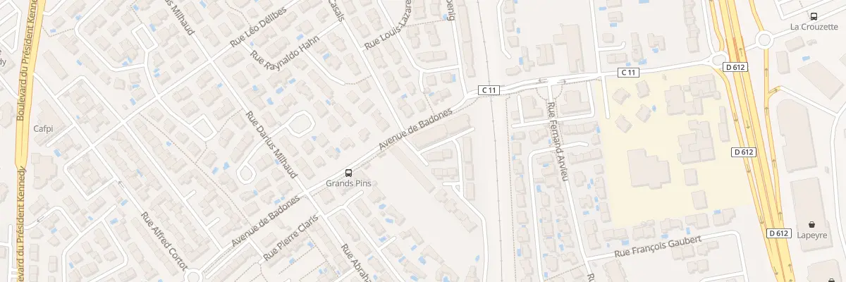 Plan du 40 Av de Badones à Béziers