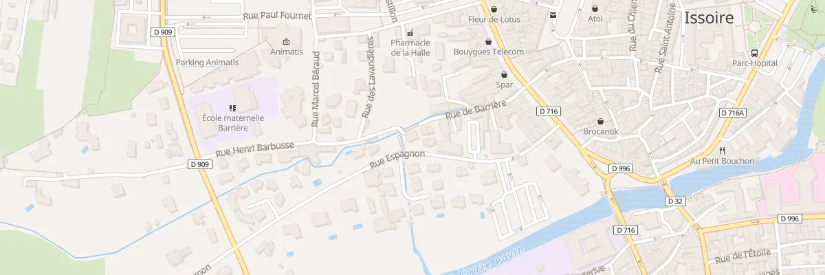Plan du 32 Rue Espagnon à Issoire