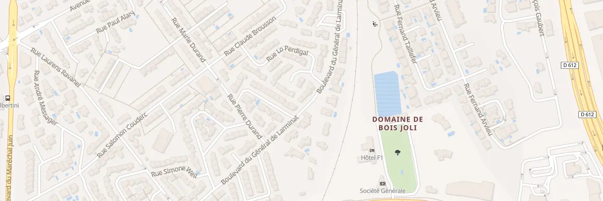 Plan du 47 Bd du Gen de Larminat à Béziers