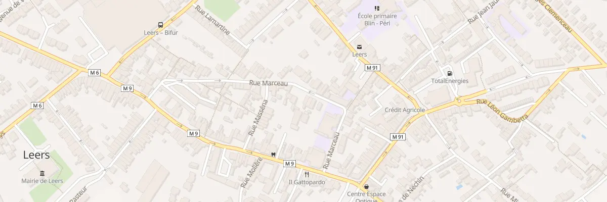 Plan du 29 Rue Marceau à Leers