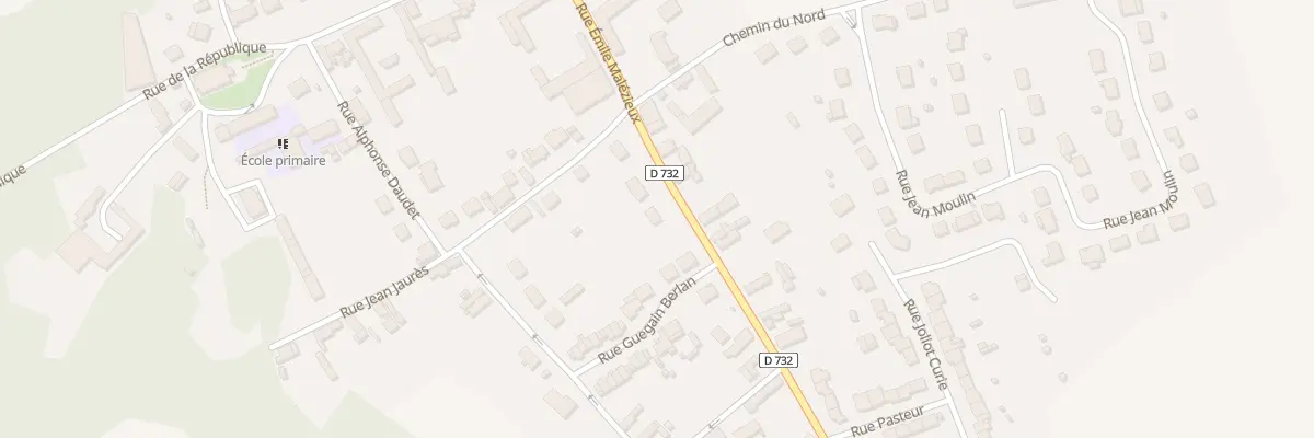 Plan du 19 Rue Emile Malézieux à Gricourt
