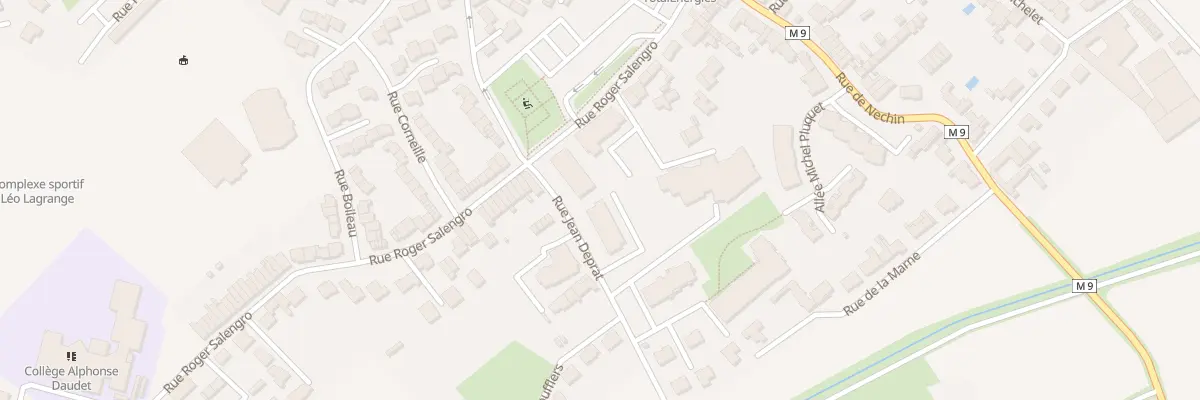 Plan du 7 Rue Jean Deprat à Leers
