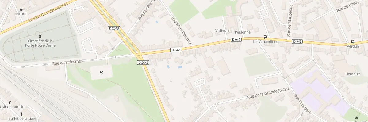 Plan du 20 Rue de Solesmes à Cambrai