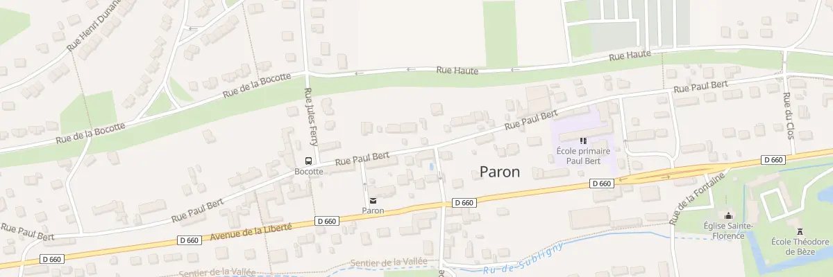 Plan du 68 Rue Paul Bert à Paron