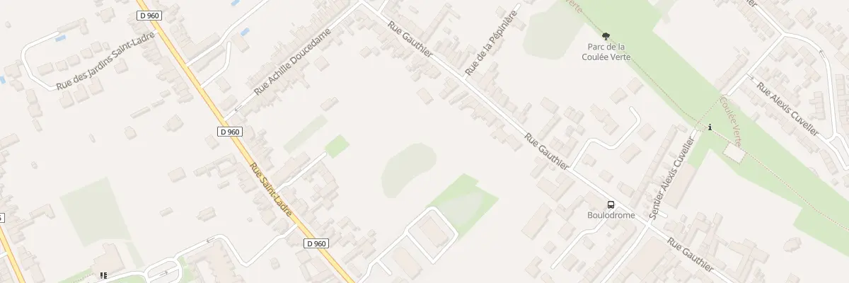 Plan du 60 Rue Gauthier à Cambrai