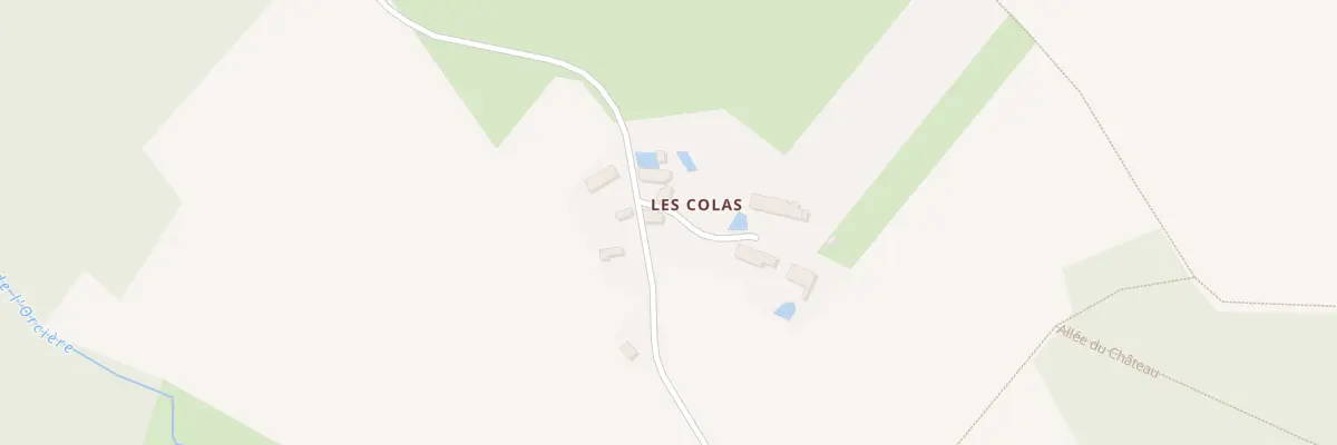 Plan du 59 Les Colas à Fontaines