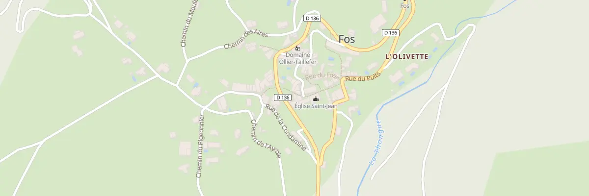 Plan du 6 Rue de l’Eglise à Fos