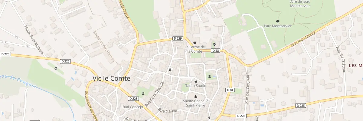 Plan du 22 Rue des Farges à Vic-le-Comte
