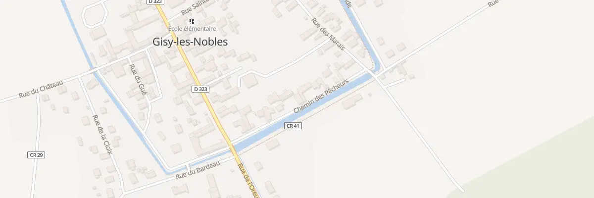 Plan du 11 Rue des Pêcheurs à Gisy-les-Nobles