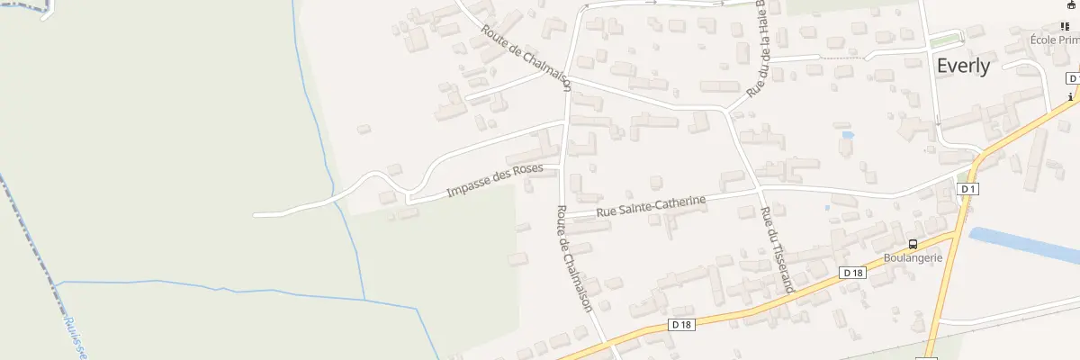Plan du 4 Rue de Chalmaison à Everly