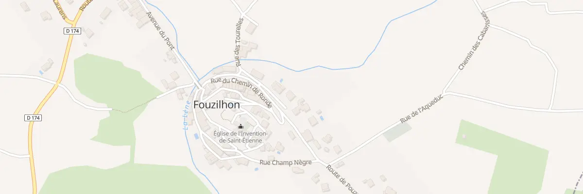 Plan du 1B Rue des Tourelles à Fouzilhon