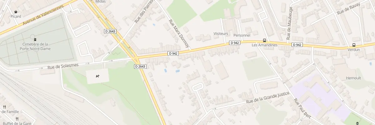Plan du 24 Rue de Solesmes à Cambrai