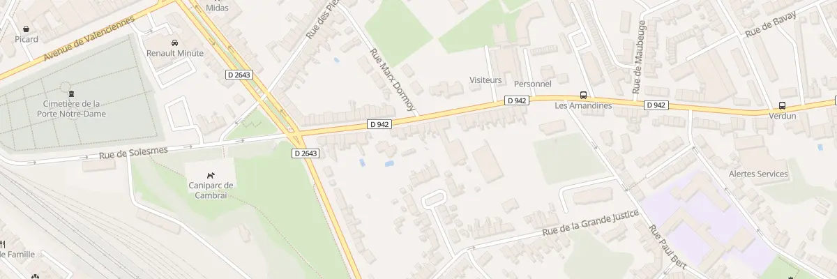 Plan du 26 Rue de Solesmes à Cambrai