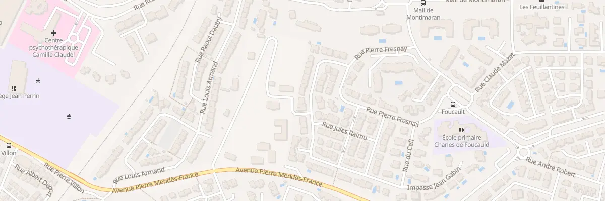 Plan du 22 Rue Louis Jouvet à Béziers