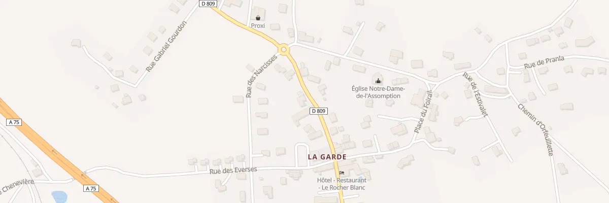 Plan du 701 Rte du Gévaudan à Albaret-Sainte-Marie