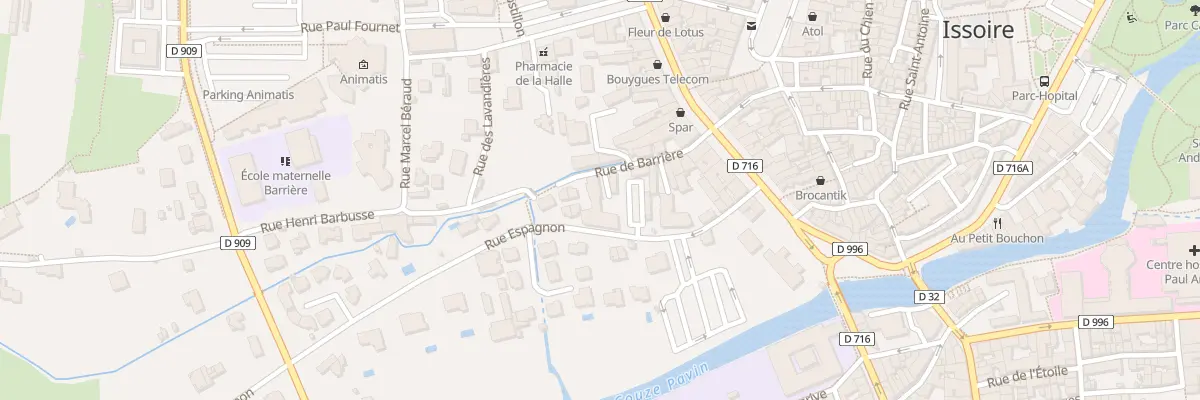 Plan du 28 Rue Espagnon à Issoire