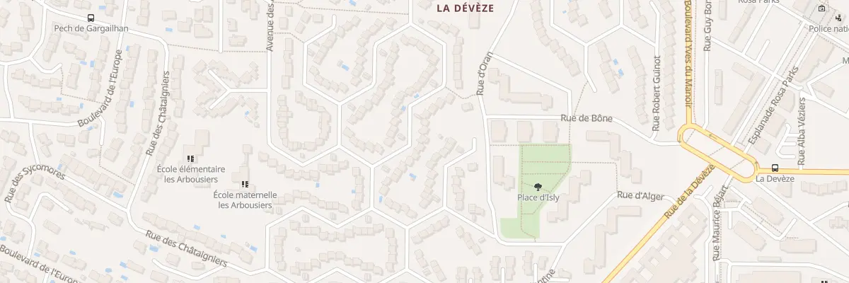Plan du 33 Rue des Caroubiers à Béziers