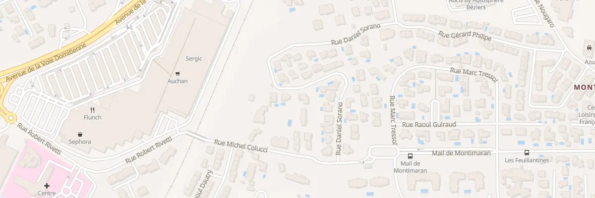 Plan du 14 Rue Daniel Sorano à Béziers