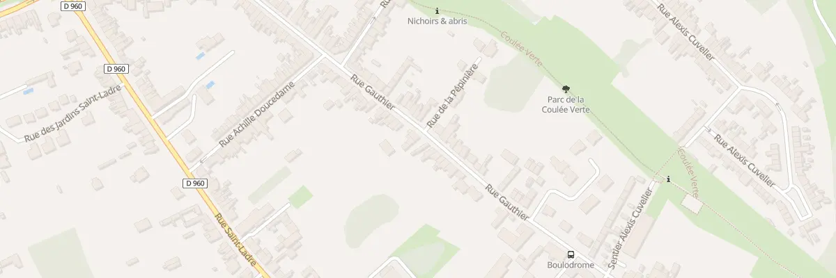 Plan du 50 Rue Gauthier à Cambrai