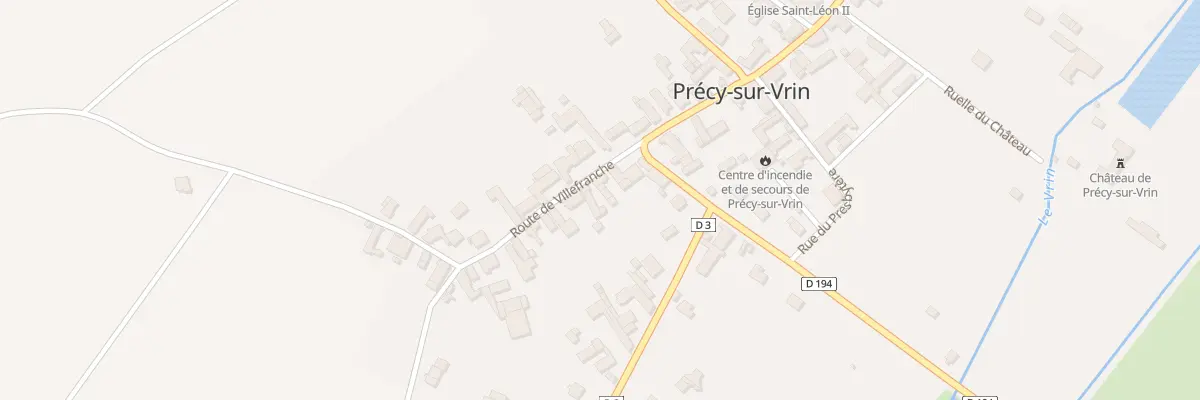 Plan du 5 Rte de Villefranche à Précy-sur-Vrin