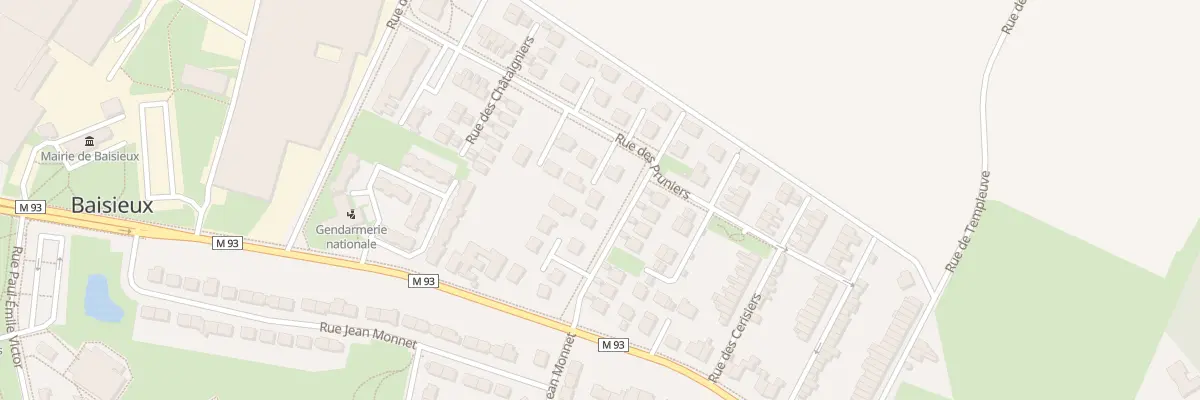 Plan du 3 Rue des Pruniers à Baisieux