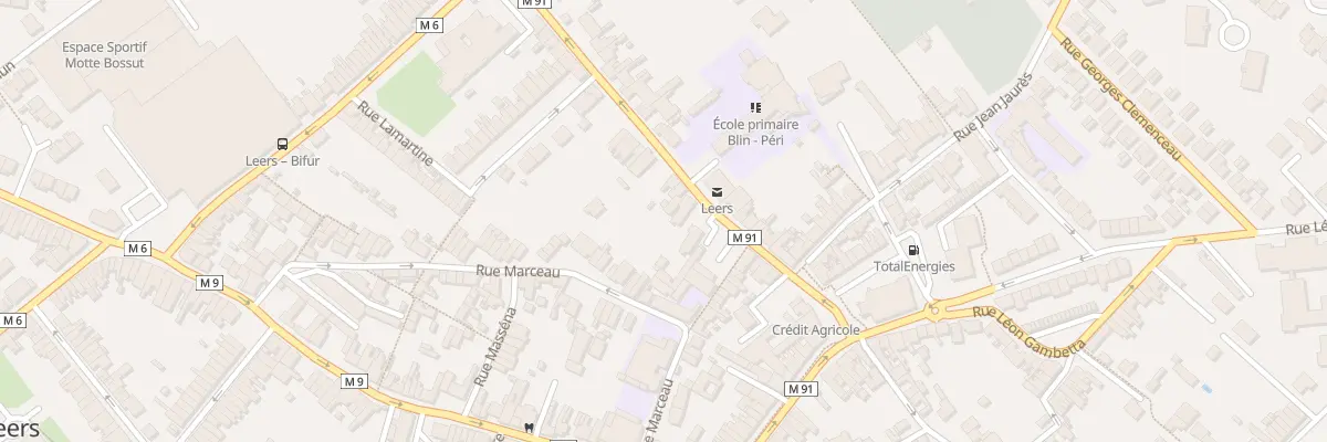 Plan du 13 Rue du Général De Gaulle à Leers