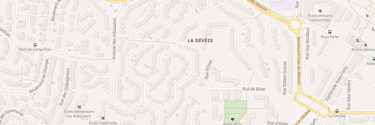 Plan du 8 Rue des Caroubiers à Béziers