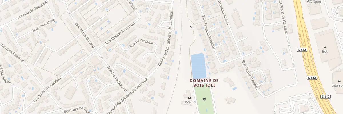Plan du 54 Bd du Gen de Larminat à Béziers
