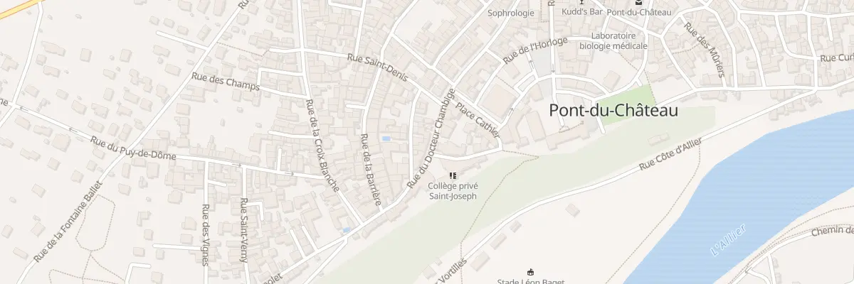 Plan du 52 Rue du Docteur Chambige à Pont-du-Château
