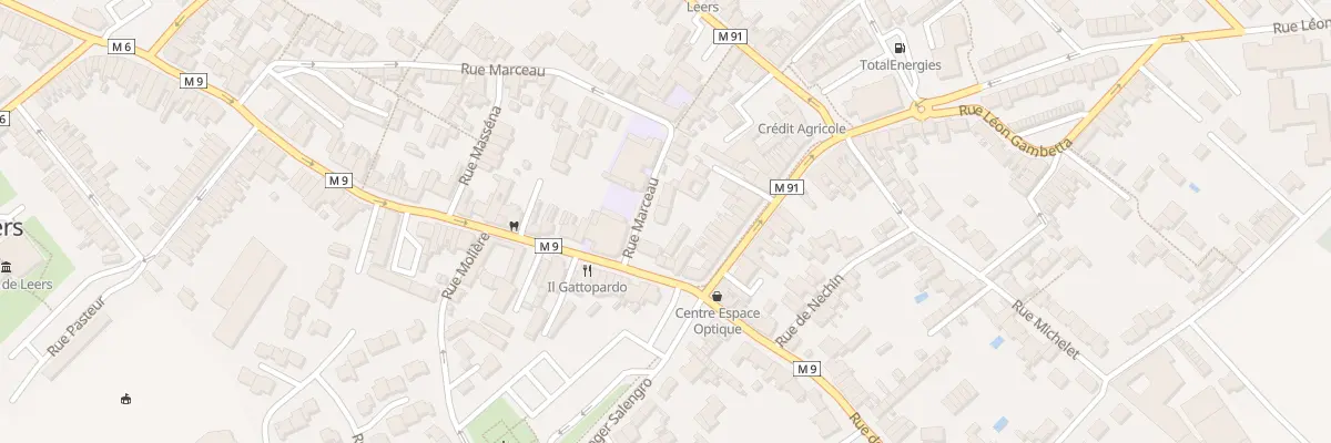 Plan du 23T Rue Marceau à Leers