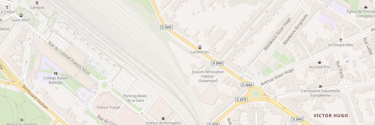 Plan du 348 Rue de Landrecies à Cambrai