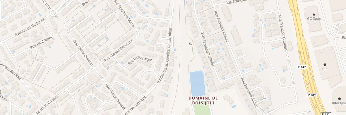 Plan du 62 Bd du Gen de Larminat à Béziers