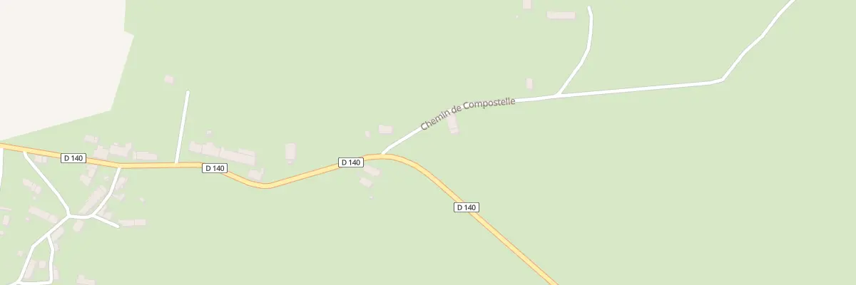Plan du 6 Che de Compostelle à Châteauneuf-Val-de-Bargis