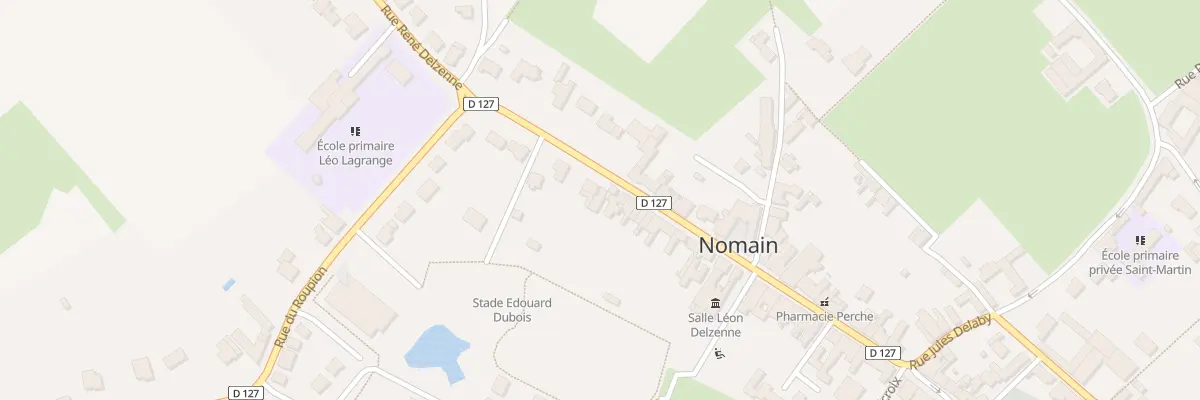 Plan du 12 Rue Jean Lebas à Nomain