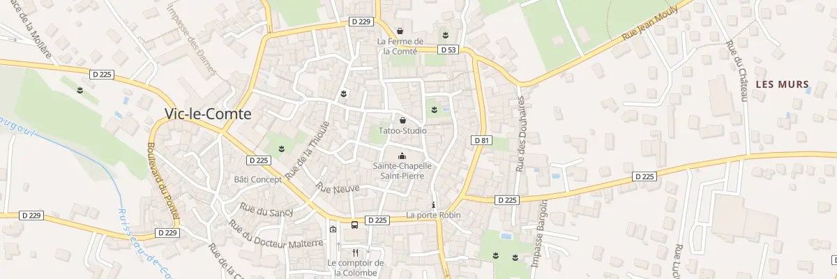 Plan du 89 Rue de la Porte Robin à Vic-le-Comte